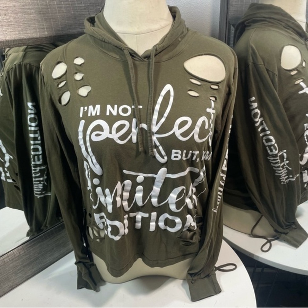 On Fire woman’s long sleeve shirts with hood size 2X